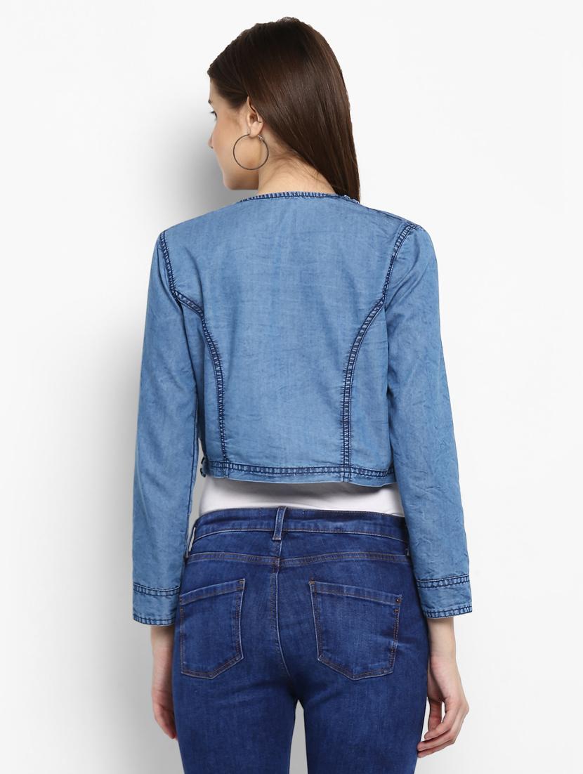 blue denim shrug - 15206412 - Zoom Image - 3