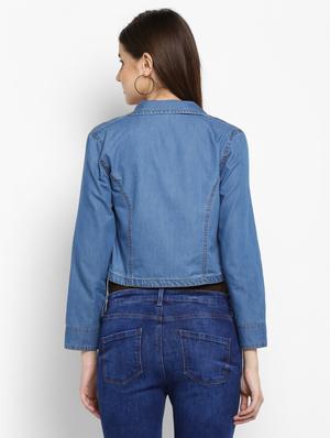 blue denim shrug - 15206413 - Standard Image - 3