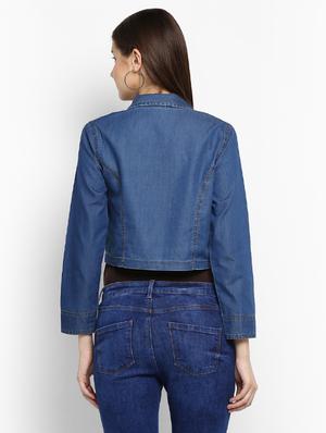 blue denim shrug - 15206415 - Standard Image - 3