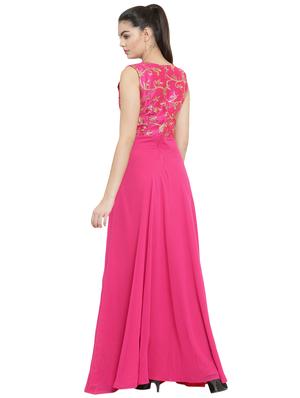 embroidered torso maxi dress - 15206964 - Standard Image - 3