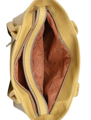 beige leatherette (pu) regular handbag - 15207066 - Standard Image - 3