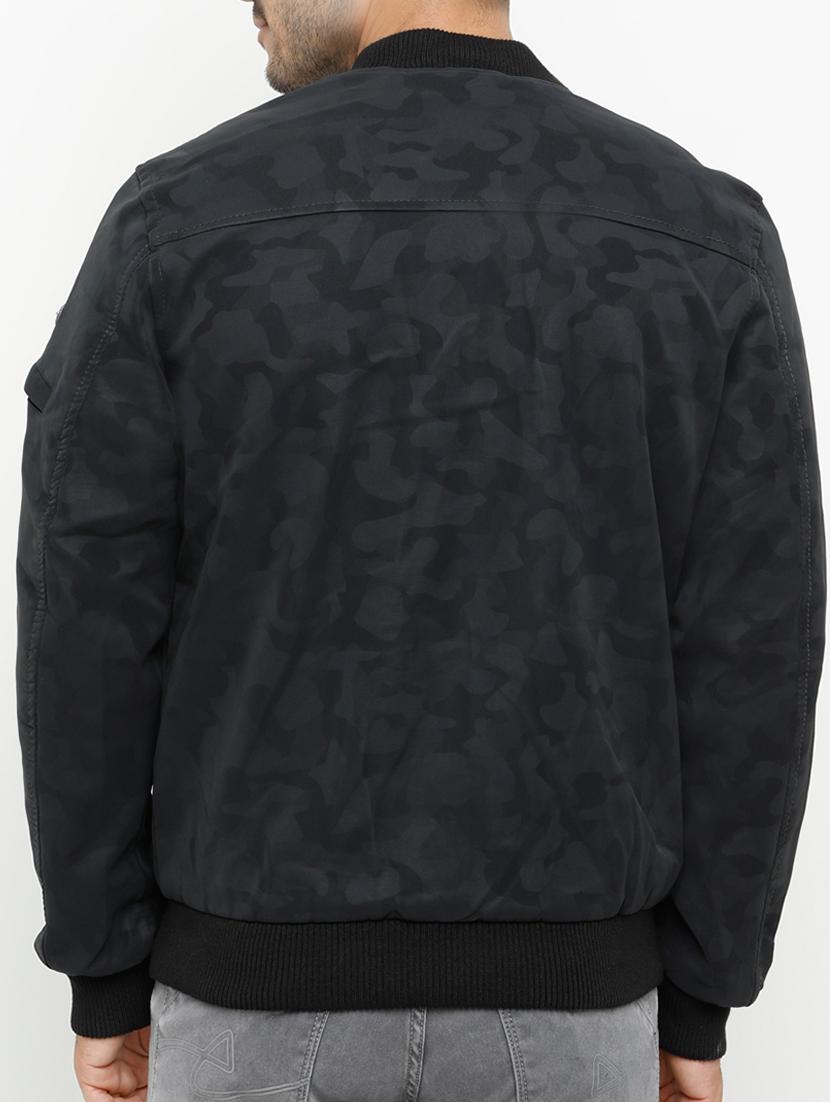 grey leather bomber jacket - 15207364 - Zoom Image - 3