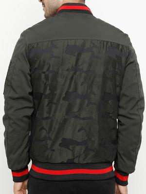 green polyester bomber jacket - 15207368 - Standard Image - 3