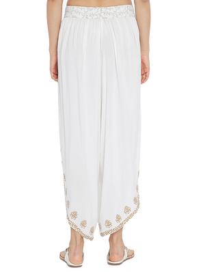 white rayon dhoti salwar salwars - 15208270 - Standard Image - 3