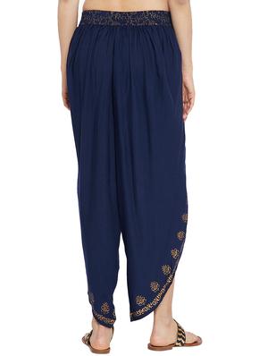 blue rayon dhoti salwar salwars - 15208272 - Standard Image - 3
