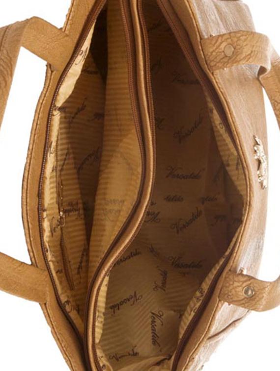 brown leatherette (pu) regular handbag - 15209862 - Zoom Image - 3