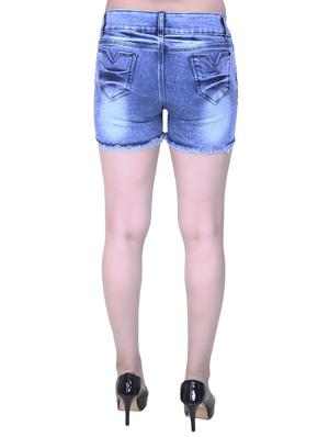 blue denim shorts - 15211086 - Standard Image - 3