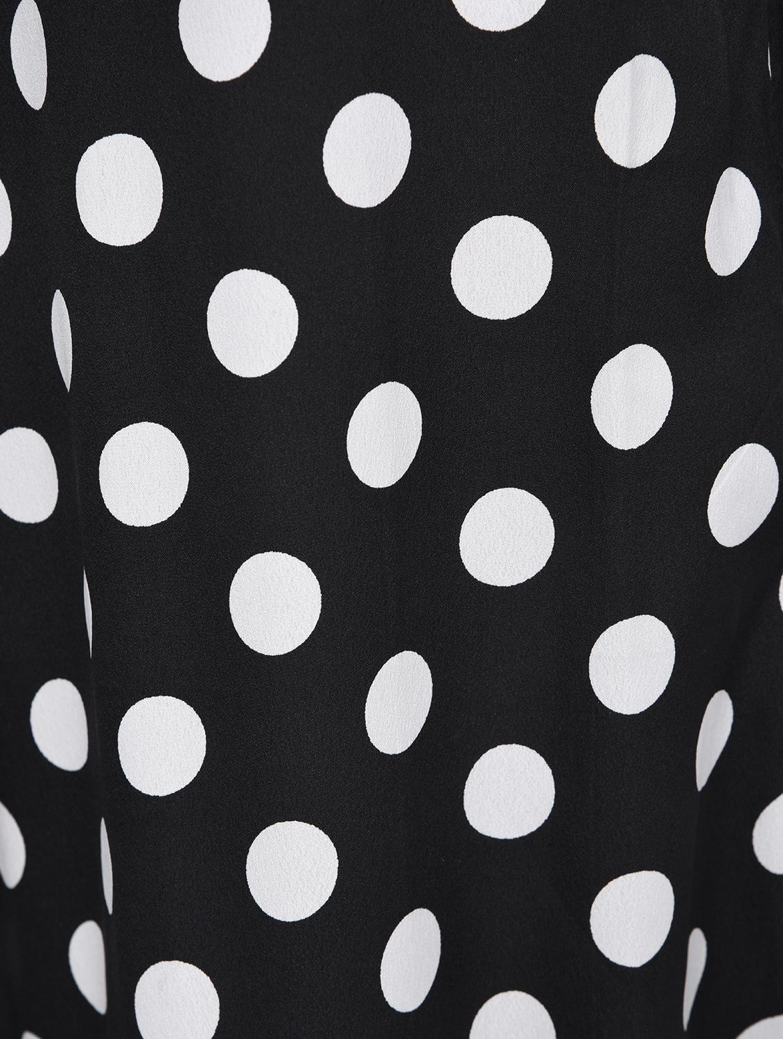 black polka doted crepe palazzo - 15212482 - Zoom Image - 6