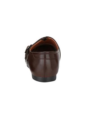 big fox brown leatherette slip on monk straps - 15213822 - Standard Image - 3