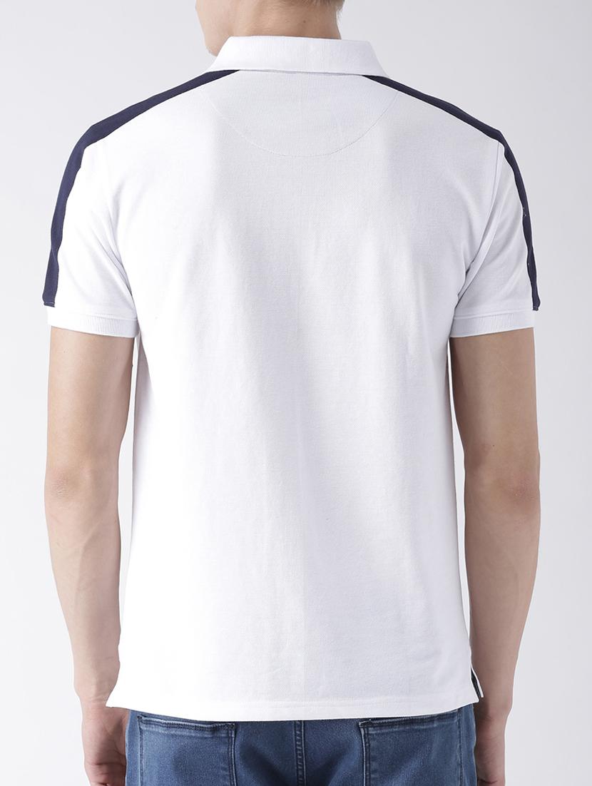 white cotton blend polo t-shirt - 15213930 - Zoom Image - 3