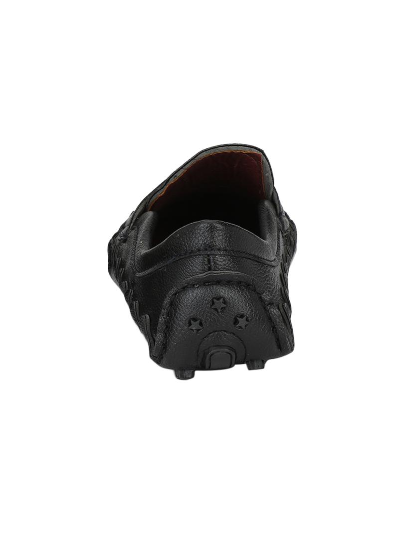 black leatherette slip ons - 15214059 - Zoom Image - 3
