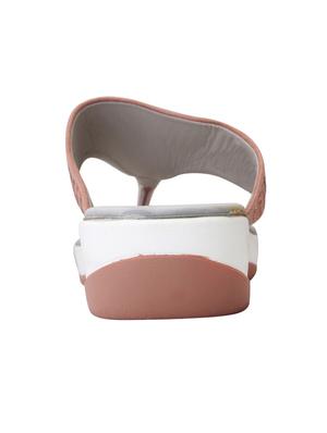 pink leatherette slippers - 15216313 - Standard Image - 3