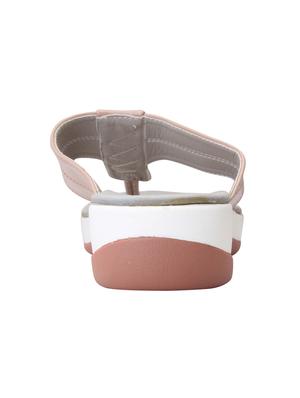 pink leatherette slippers - 15216316 - Standard Image - 3