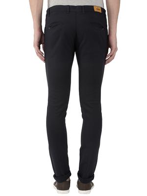 navy blue cotton chinos casual trousers - 15216915 - Standard Image - 3