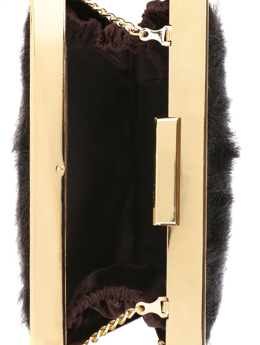 black fur box clutch - 15220506 - Zoom Image - 3
