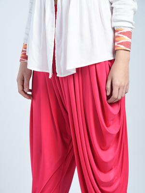 Pink rayon patiyala - 15221138 - Standard Image - 3