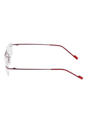 royal son rimless rectangular spectacle frame for women (rs0120er|50|transparent lens) - 15221513 - Standard Image - 3