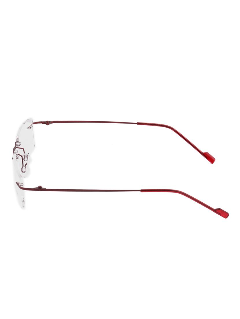 royal son rimless rectangular spectacle frame for women (rs0120er|50|transparent lens) - 15221513 - Zoom Image - 3