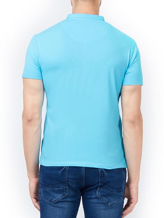 blue cotton t-shirt - 15222073 - Zoom Image - 3