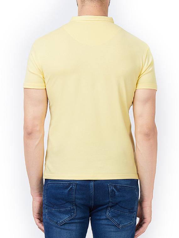yellow cotton t-shirt - 15222083 - Zoom Image - 3