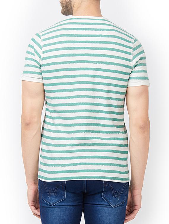 green cotton pocket t-shirt - 15222108 - Zoom Image - 3
