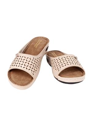 beige suede slippers - 15222513 - Standard Image - 3