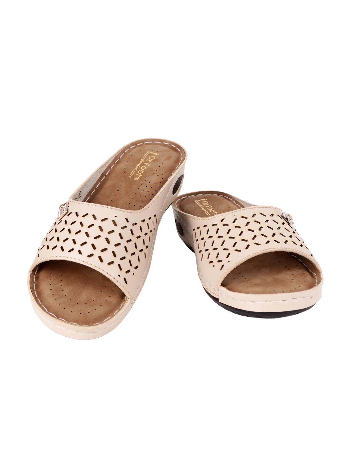 beige suede slippers - 15222513 - Zoom Image - 3