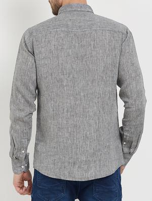 grey cotton casual shirt - 15222832 - Standard Image - 3