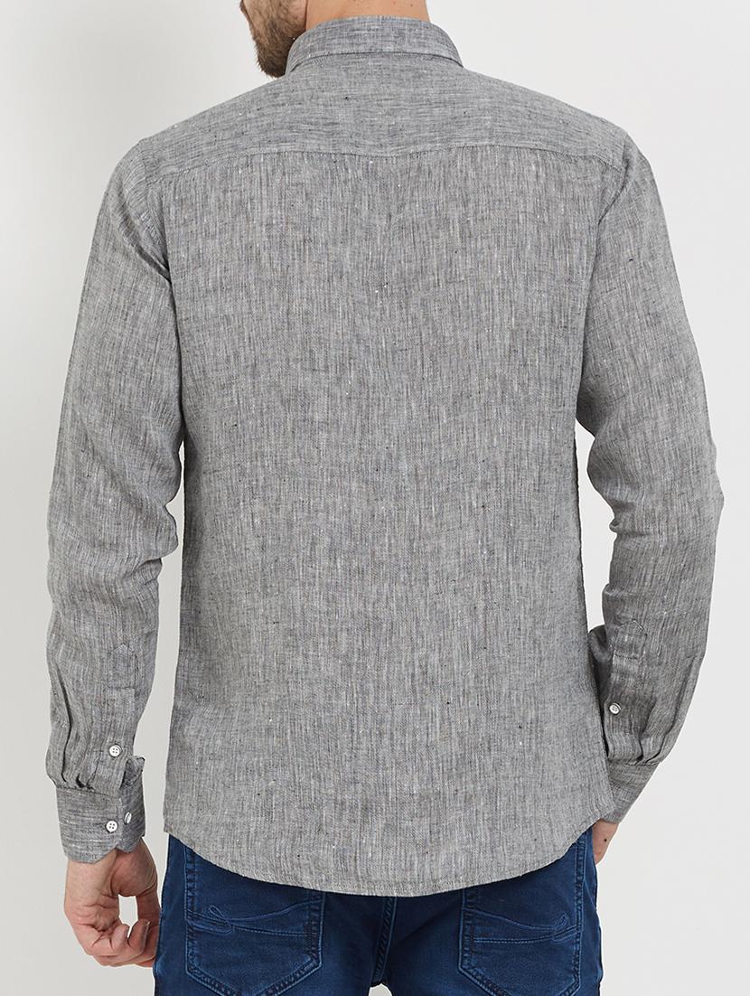 grey cotton casual shirt - 15222832 - Zoom Image - 3
