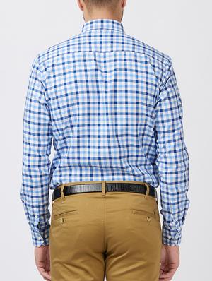 blue cotton casual shirt - 15222850 - Standard Image - 3