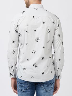 white cotton casual shirt - 15222856 - Standard Image - 3