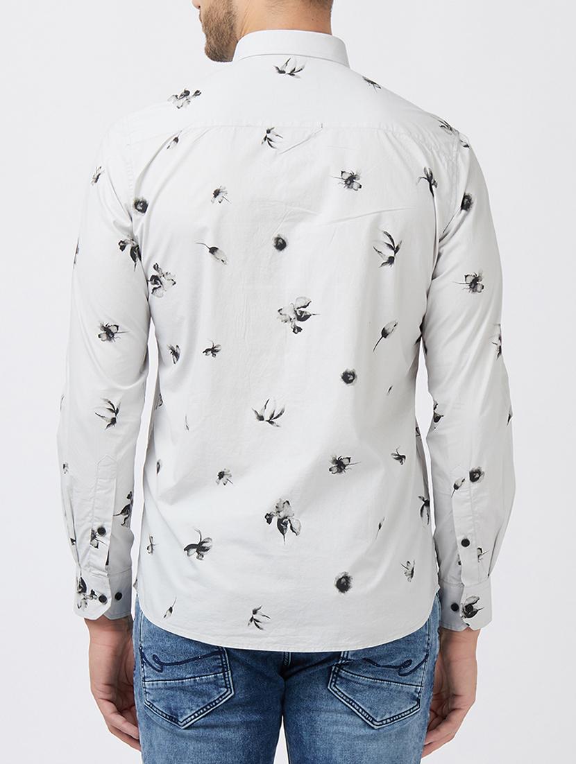 white cotton casual shirt - 15222856 - Zoom Image - 3