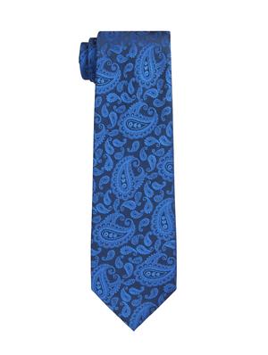 blue polyester tie - 15223898 - Standard Image - 3