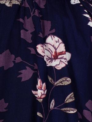blue rayon full length jumpsuit - 15223908 - Standard Image - 3