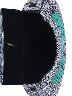 green metal box clutch - 15226841 - Standard Image - 3