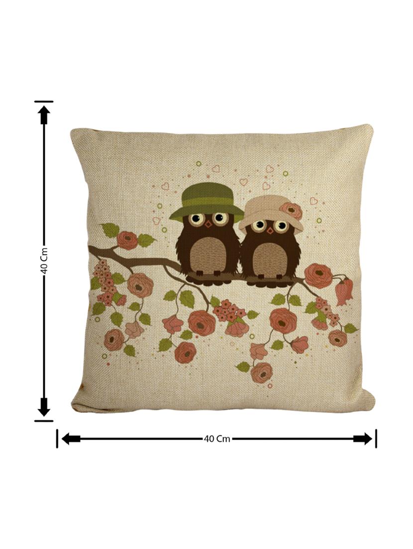 jute cushion cover 16 x 16 inch - 15226923 - Zoom Image - 3