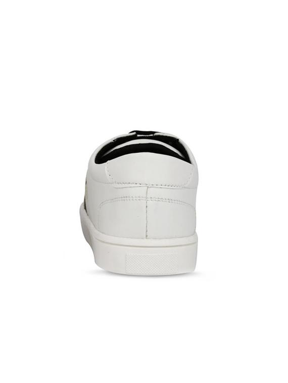 white leatherette lace up sneaker - 15229887 - Zoom Image - 3