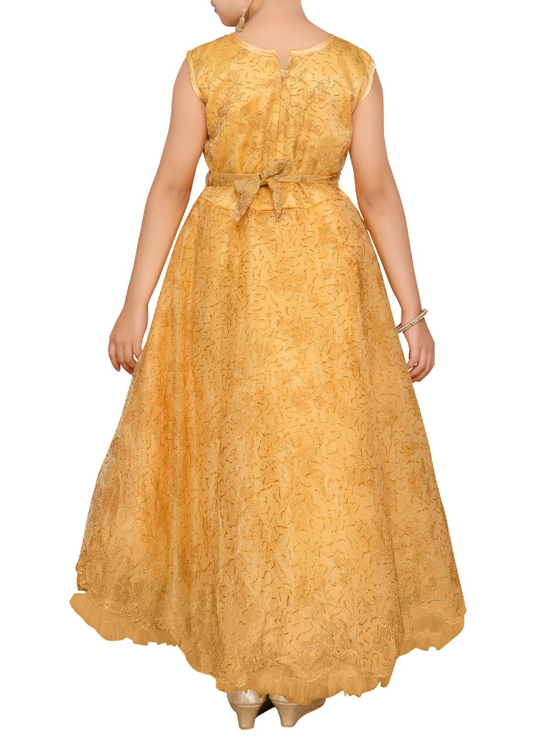brown net gown - 15229949 - Zoom Image - 3