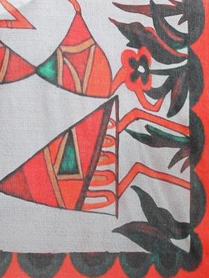 orange khadi printed dupatta - 15236082 - Standard Image - 3