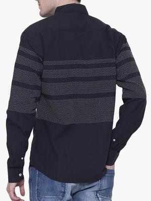 black cotton casual shirt - 15238936 - Standard Image - 3