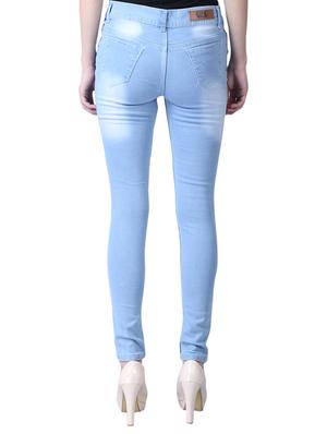light blue stone wash jeans - 15239842 - Standard Image - 3