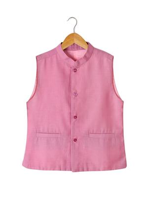 white cotton shirt with nehru jacket - 15239984 - Standard Image - 3