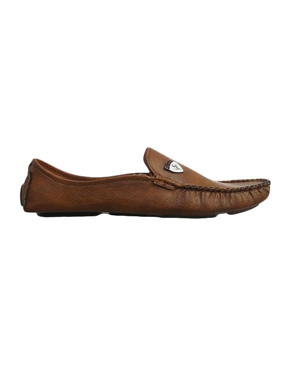 tan leatherette slip on loafer - 15240049 - Zoom Image - 3