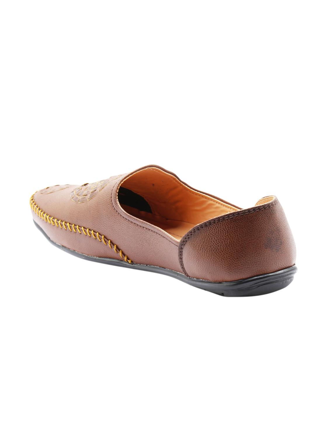 brown leatherette slip on loafer - 15240051 - Zoom Image - 3
