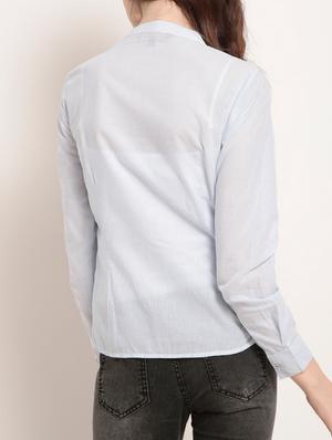 tie knot front striped top - 15240627 - Standard Image - 3