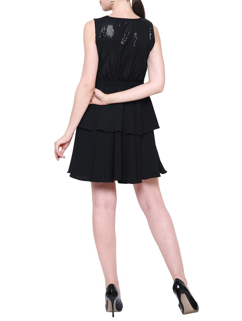 sequined layered dress - 15242203 - Zoom Image - 3