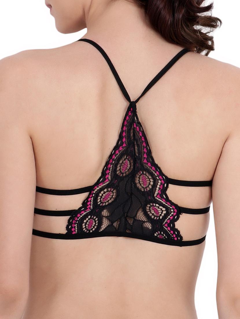 black solid lace brallette - 15243779 - Zoom Image - 3