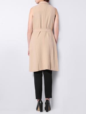 sleeveless long coat - 15244138 - Standard Image - 3