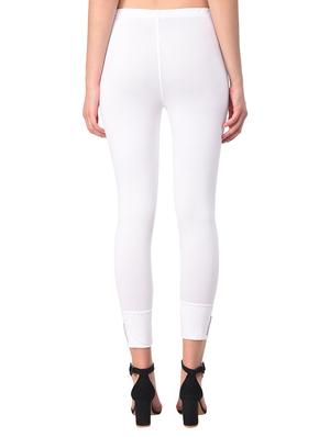 white solid leggings - 15249783 - Standard Image - 3