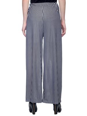 black striped viscose palazzo - 15252385 - Standard Image - 3